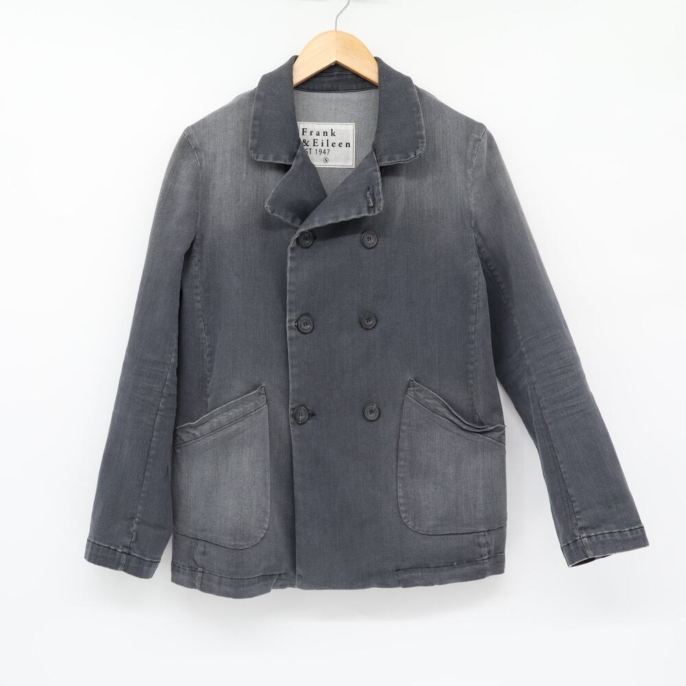 Frank & Eileen Belfast Performance Italian Denim Stretch Jacket Charcoal Grey S